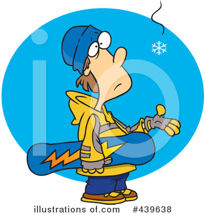 Royalty-Free (RF) Snowboarding Clipart Illustration by toonaday - Stock Sample #439638