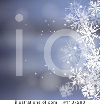 Snowflake Background Clipart #1137290 by vectorace