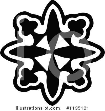 Royalty-Free (RF) Snowflake Clipart Illustration by Prawny Vintage - Stock Sample #1135131