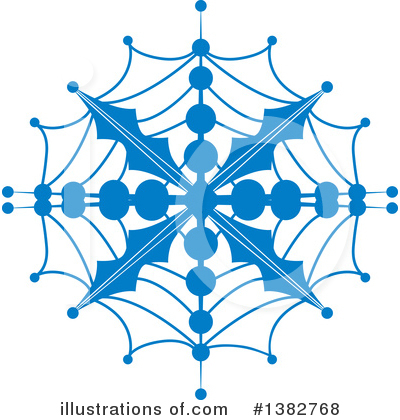 Royalty-Free (RF) Snowflake Clipart Illustration by MilsiArt - Stock Sample #1382768