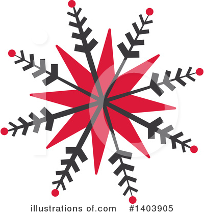 Royalty-Free (RF) Snowflake Clipart Illustration by Cherie Reve - Stock Sample #1403905
