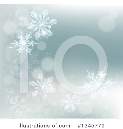 Snowflake Background Clipart #1345779 by AtStockIllustration