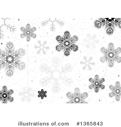Snowflake Background Clipart #1365843 by dero