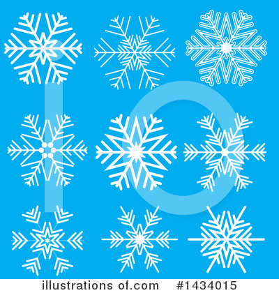 Royalty-Free (RF) Snowflakes Clipart Illustration by KJ Pargeter - Stock Sample #1434015