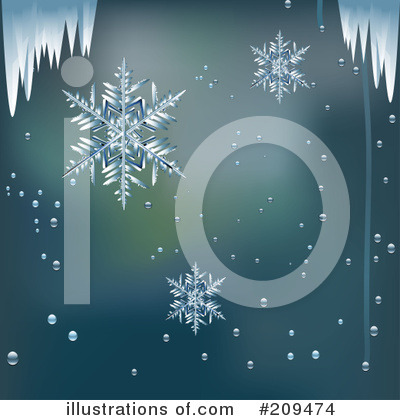 Royalty-Free (RF) Snowflakes Clipart Illustration by elaineitalia - Stock Sample #209474