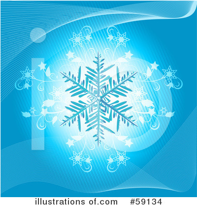 Royalty-Free (RF) Snowflakes Clipart Illustration by elaineitalia - Stock Sample #59134