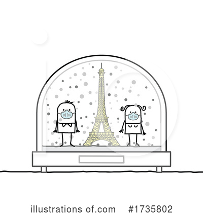 Eiffel Tower Clipart #1735802 by NL shop