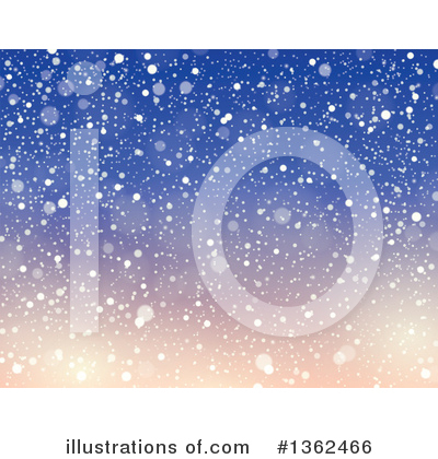 Royalty-Free (RF) Snowing Clipart Illustration by visekart - Stock Sample #1362466