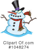 Snowman Clipart #1048274 by toonaday