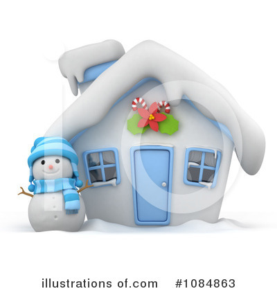 Royalty-Free (RF) Snowman Clipart Illustration by BNP Design Studio - Stock Sample #1084863
