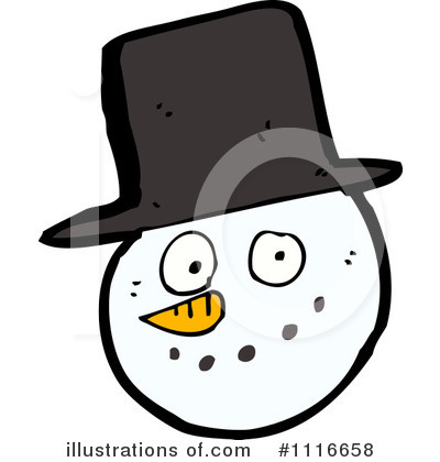 Royalty-Free (RF) Snowman Clipart Illustration by lineartestpilot - Stock Sample #1116658