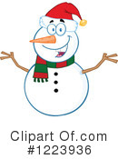 Snowman Clipart #1223936 by Hit Toon
