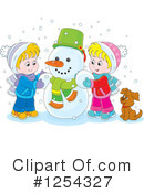 Snowman Clipart #1254327 by Alex Bannykh