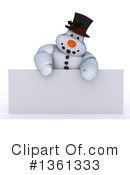 Snowman Clipart #1361333 by KJ Pargeter