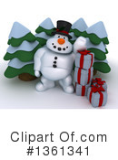 Snowman Clipart #1361341 by KJ Pargeter
