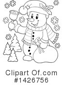 Snowman Clipart #1426756 by visekart