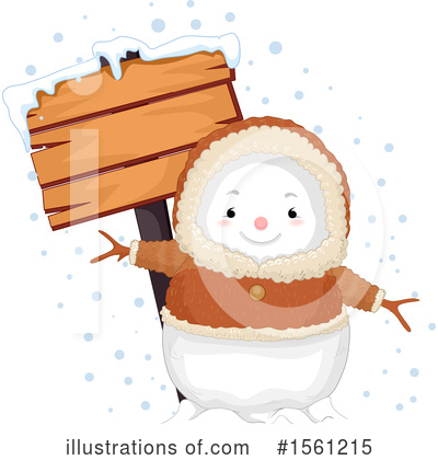 Royalty-Free (RF) Snowman Clipart Illustration by BNP Design Studio - Stock Sample #1561215