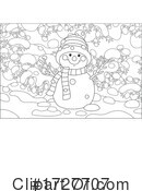 Snowman Clipart #1727707 by Alex Bannykh