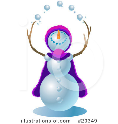 Royalty-Free (RF) Snowman Clipart Illustration by Tonis Pan - Stock Sample #20349