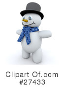 Snowman Clipart #27433 by KJ Pargeter