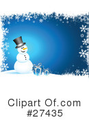 Snowman Clipart #27435 by KJ Pargeter