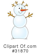 Snowman Clipart #31870 by Alex Bannykh