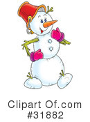 Snowman Clipart #31882 by Alex Bannykh