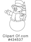 Snowman Clipart #434537 by Pushkin