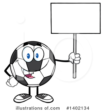 Royalty-Free (RF) Soccer Ball Character Clipart Illustration by Hit Toon - Stock Sample #1402134