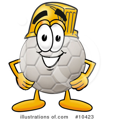 Royalty-Free (RF) Soccer Ball Clipart Illustration by Mascot Junction - Stock Sample #10423