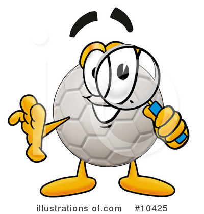 Royalty-Free (RF) Soccer Ball Clipart Illustration by Mascot Junction - Stock Sample #10425