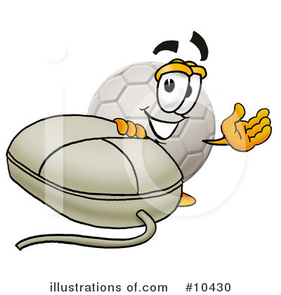 Royalty-Free (RF) Soccer Ball Clipart Illustration by Mascot Junction - Stock Sample #10430