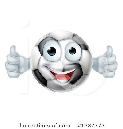 Soccer Ball Mascot Clipart #1387773 by AtStockIllustration