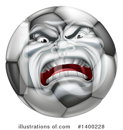 Royalty-Free (RF) Soccer Ball Clipart Illustration by AtStockIllustration - Stock Sample #1400228