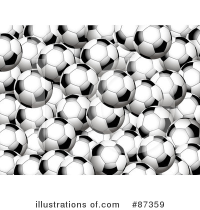 Royalty-Free (RF) Soccer Ball Clipart Illustration by elaineitalia - Stock Sample #87359