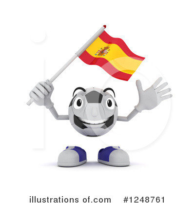 Royalty-Free (RF) Soccer Ball Mascot Clipart Illustration by KJ Pargeter - Stock Sample #1248761
