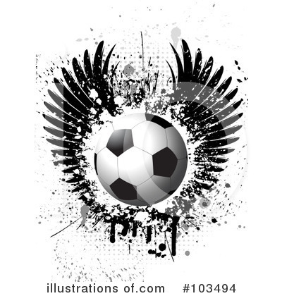 Royalty-Free (RF) Soccer Clipart Illustration by KJ Pargeter - Stock Sample #103494