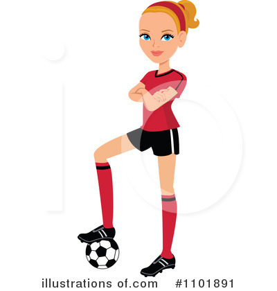 Royalty-Free (RF) Soccer Clipart Illustration by Monica - Stock Sample #1101891