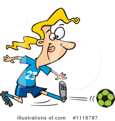 Royalty-Free (RF) Soccer Clipart Illustration by toonaday - Stock Sample #1116787