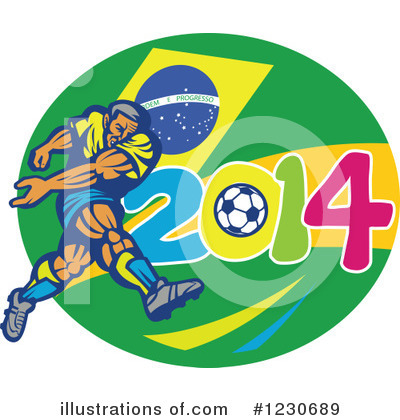 Royalty-Free (RF) Soccer Clipart Illustration by patrimonio - Stock Sample #1230689