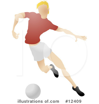 Soccer Player Clipart #12409 by AtStockIllustration