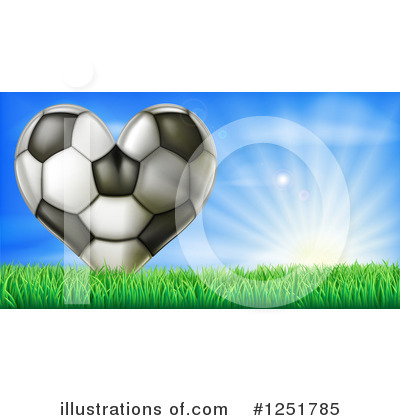 Royalty-Free (RF) Soccer Clipart Illustration by AtStockIllustration - Stock Sample #1251785