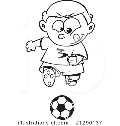Royalty-Free (RF) Soccer Clipart Illustration by toonaday - Stock Sample #1290137