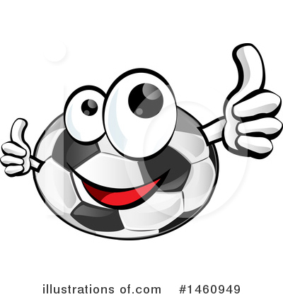 Soccer Ball Mascot Clipart #1460949 by Domenico Condello