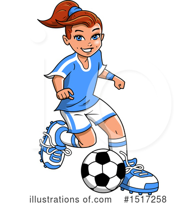 Royalty-Free (RF) Soccer Clipart Illustration by Clip Art Mascots - Stock Sample #1517258