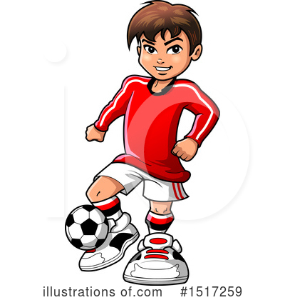 Royalty-Free (RF) Soccer Clipart Illustration by Clip Art Mascots - Stock Sample #1517259