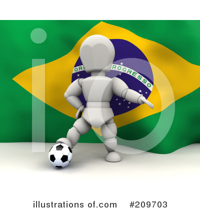 Brazil Flag Clipart #209703 by KJ Pargeter