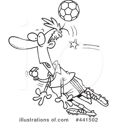 Royalty-Free (RF) Soccer Clipart Illustration by toonaday - Stock Sample #441502