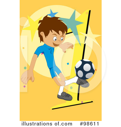 Royalty-Free (RF) Soccer Clipart Illustration by mayawizard101 - Stock Sample #98611