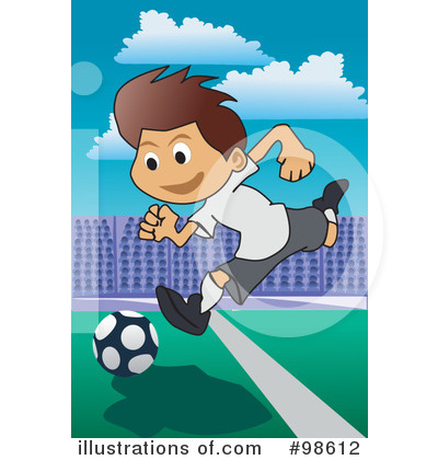 Royalty-Free (RF) Soccer Clipart Illustration by mayawizard101 - Stock Sample #98612